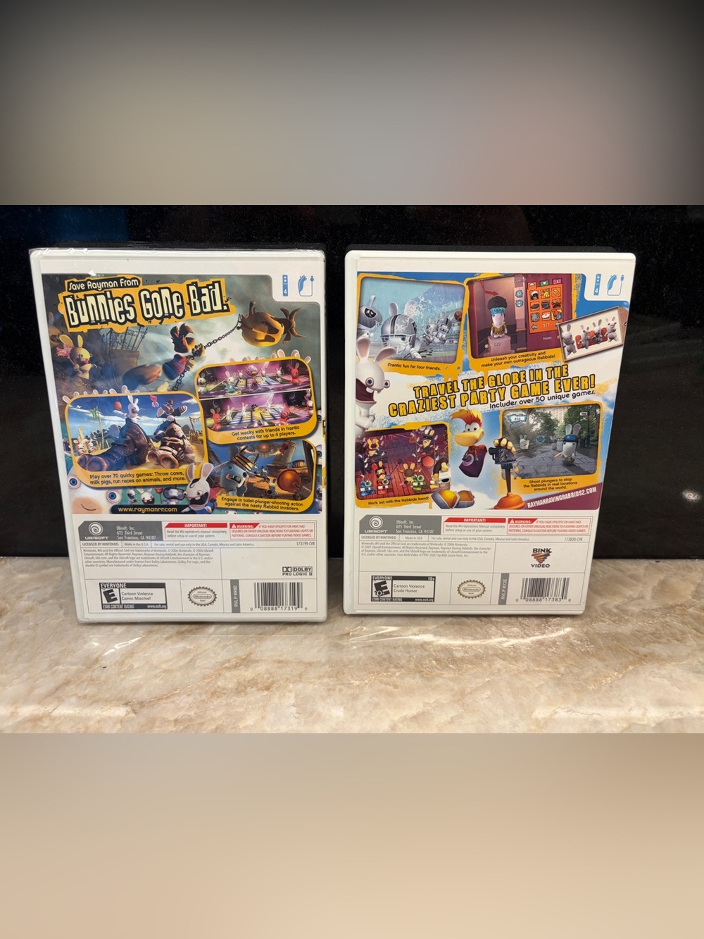 Nintendo Wii Game Bundle: Raving Rabbids 1 (Unopened), Raving Rabbids 2 - Picture 3 of 3